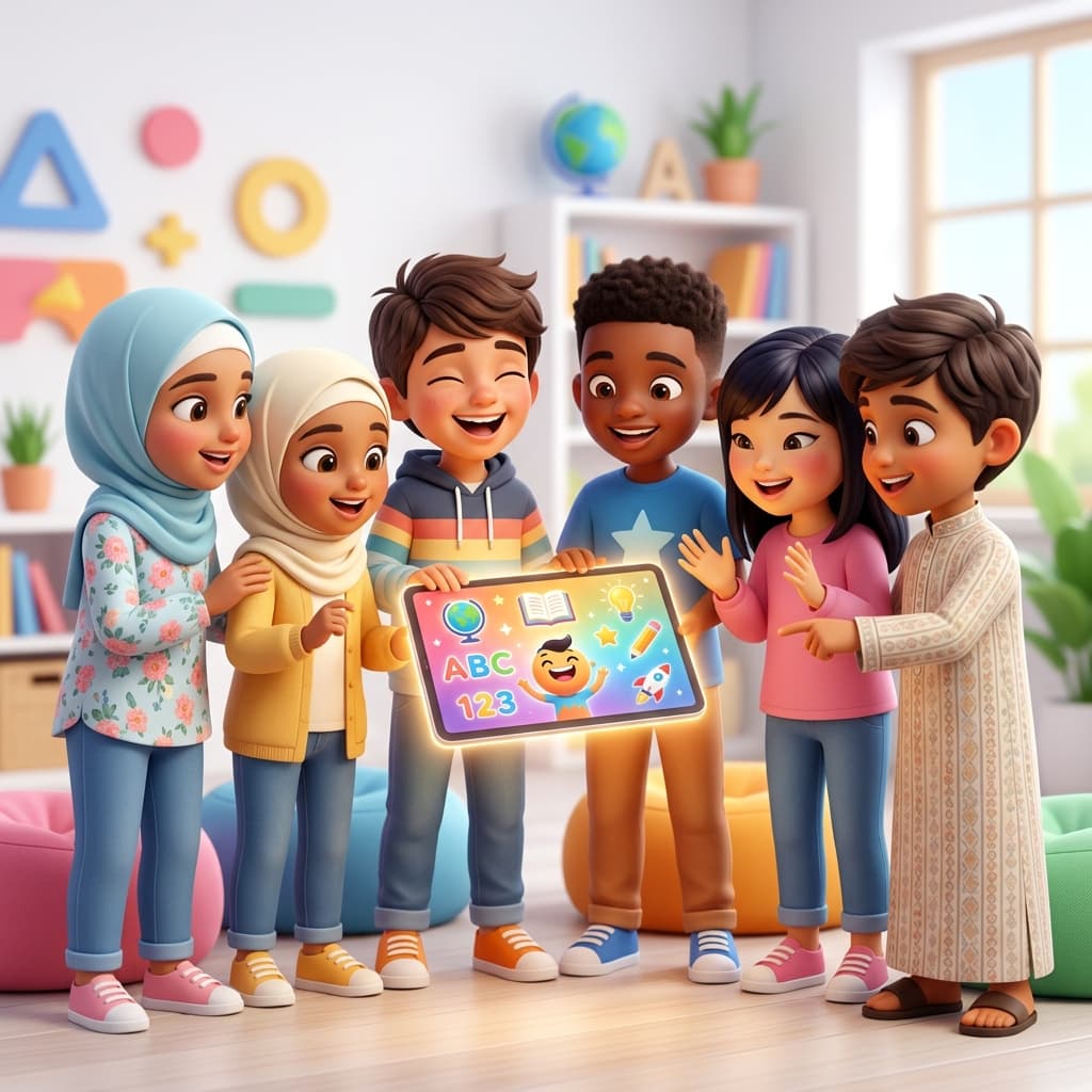 أطفال يتعلمون